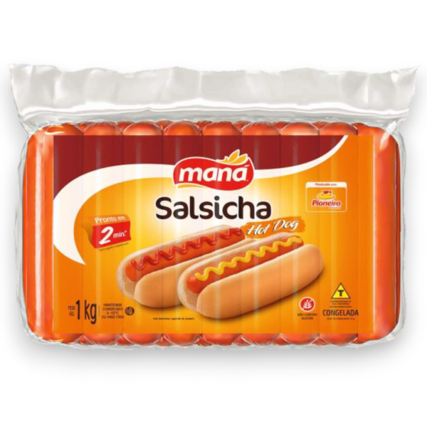 Salchichas de Pollo HOT-DOG 1 Kg (20 salchichas x paquete)-para-cuba